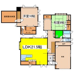 芦野３－５－２１貸家の物件間取画像